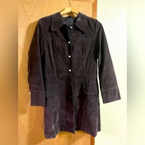 Dollhouse brand microsuede jacket shirt dress